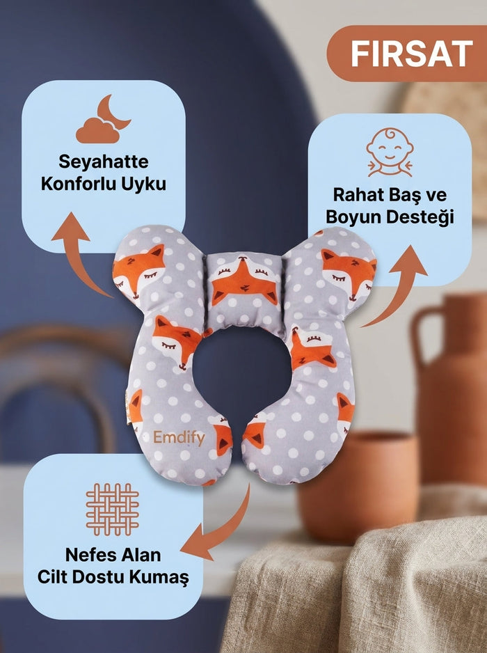 Emdify Bebek Baş ve Boyun Yastığı 3