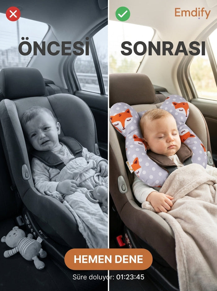 Emdify Bebek Baş ve Boyun Yastığı 7